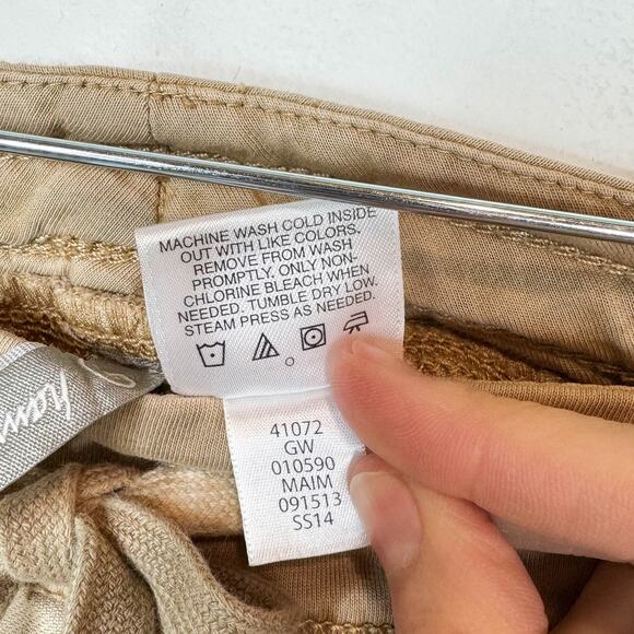 TOMMY BAHAMA cotton linen pants tan khaki preppy casual 3133 - Picture 6 of 6